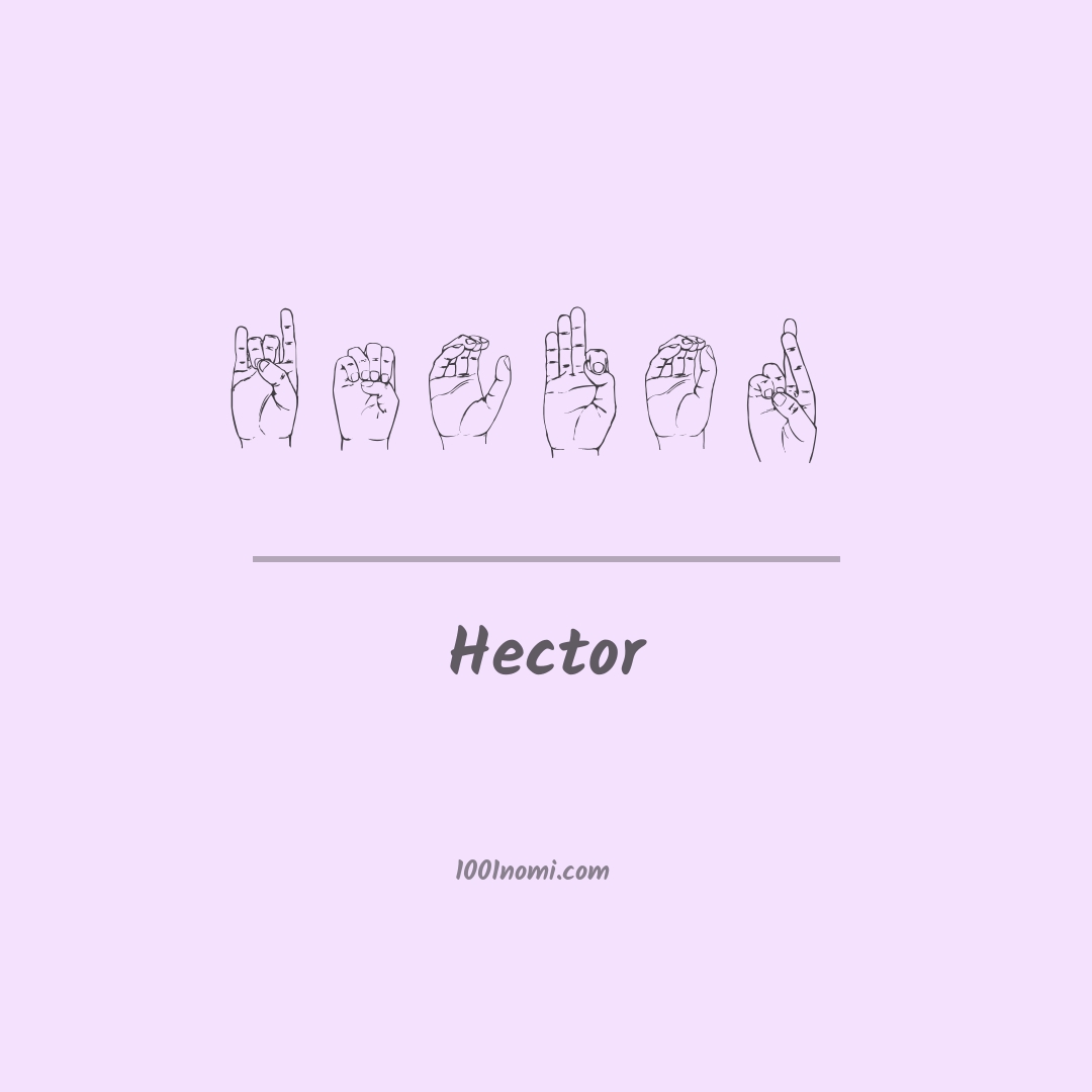 Hector nella lingua dei segni