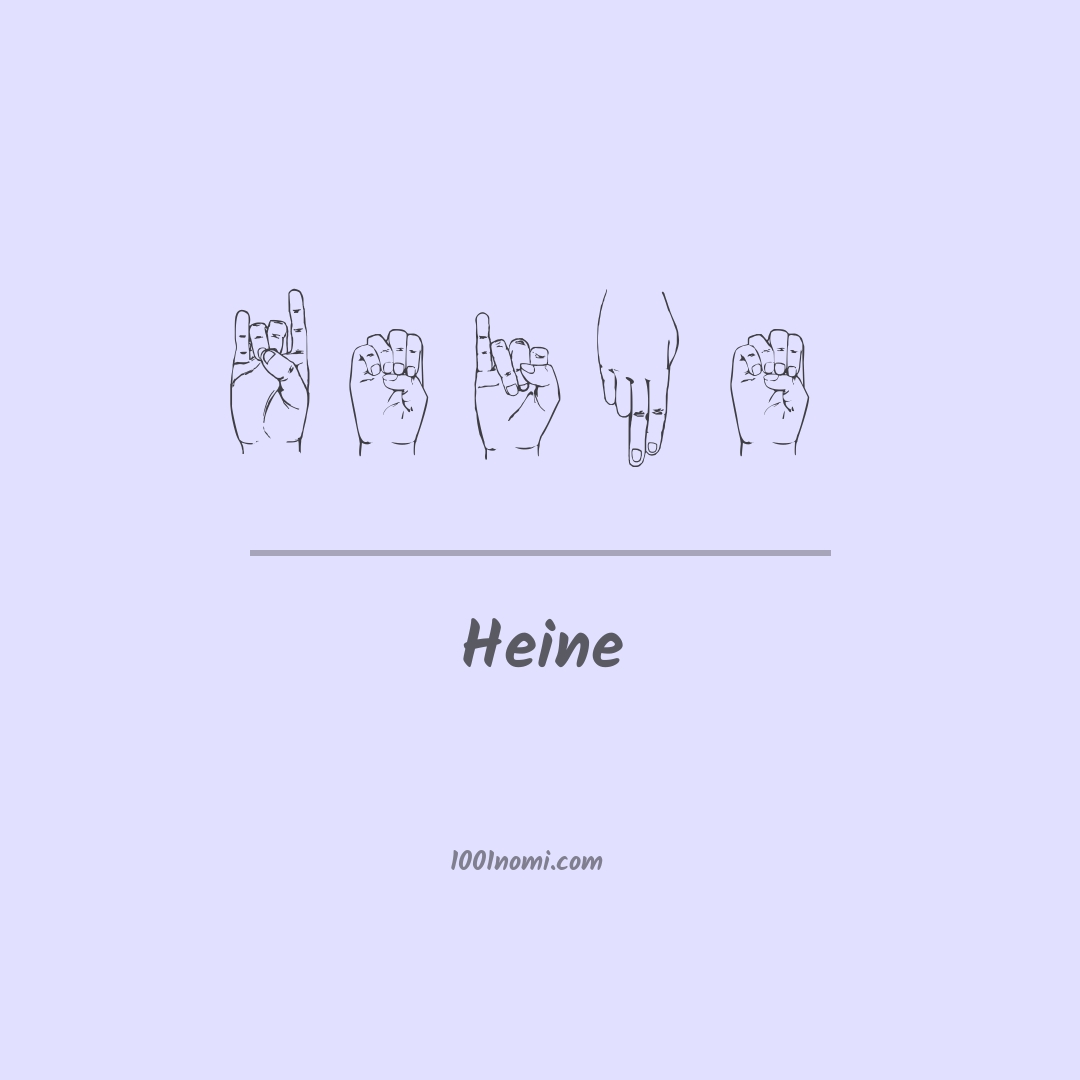 Heine nella lingua dei segni
