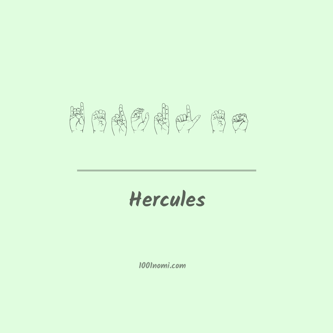 Hercules nella lingua dei segni