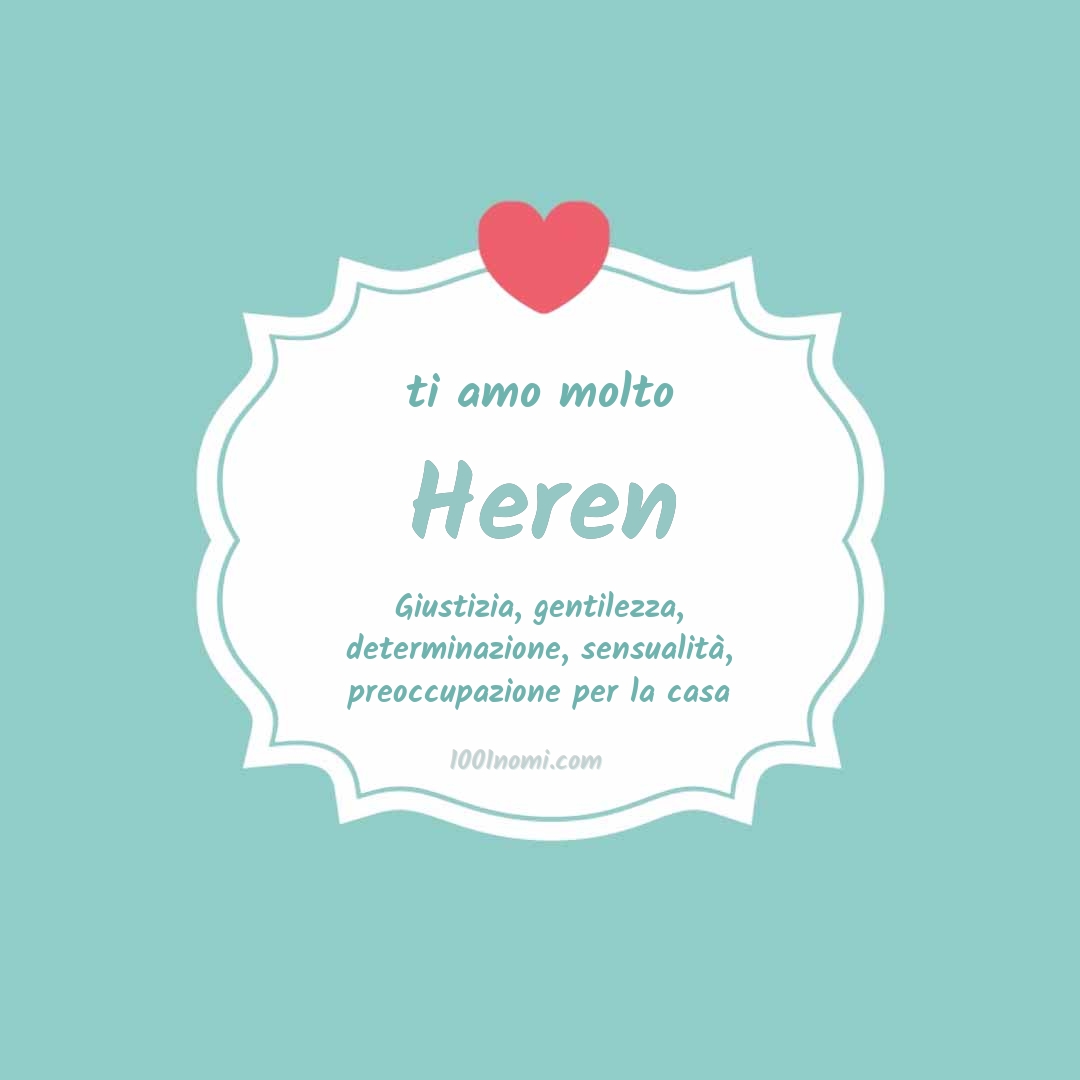 Ti amo molto Heren