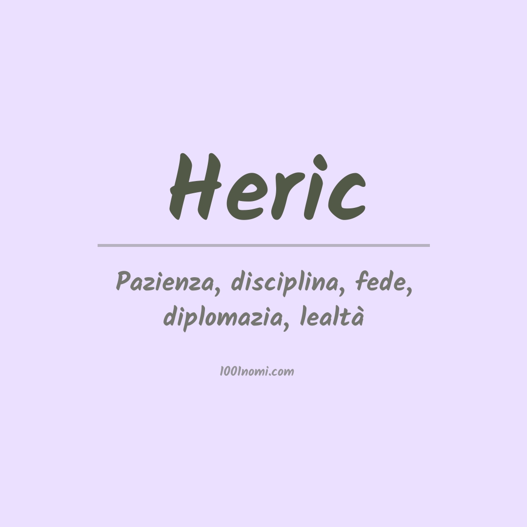 Significato del nome Heric