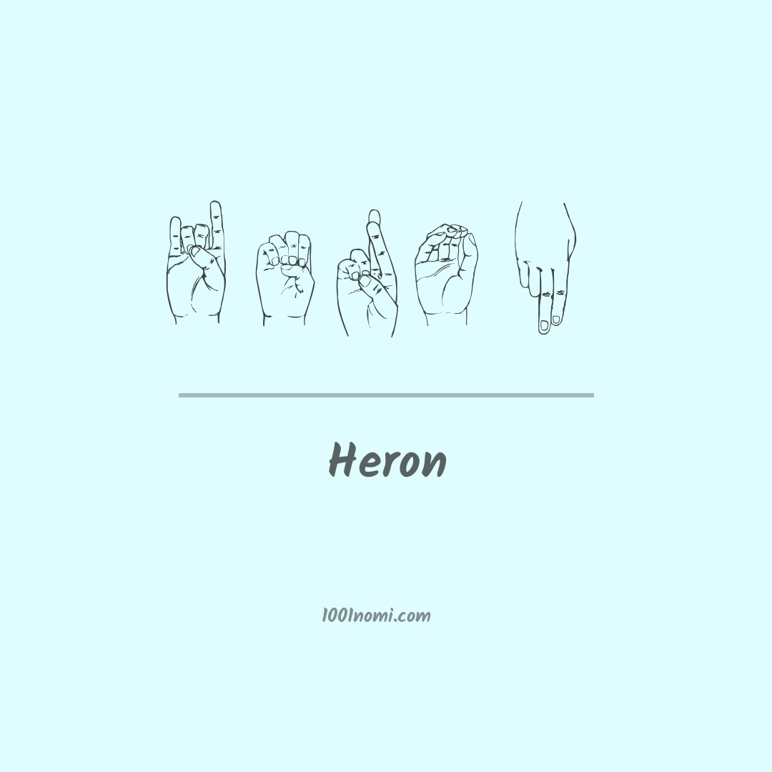 Heron nella lingua dei segni