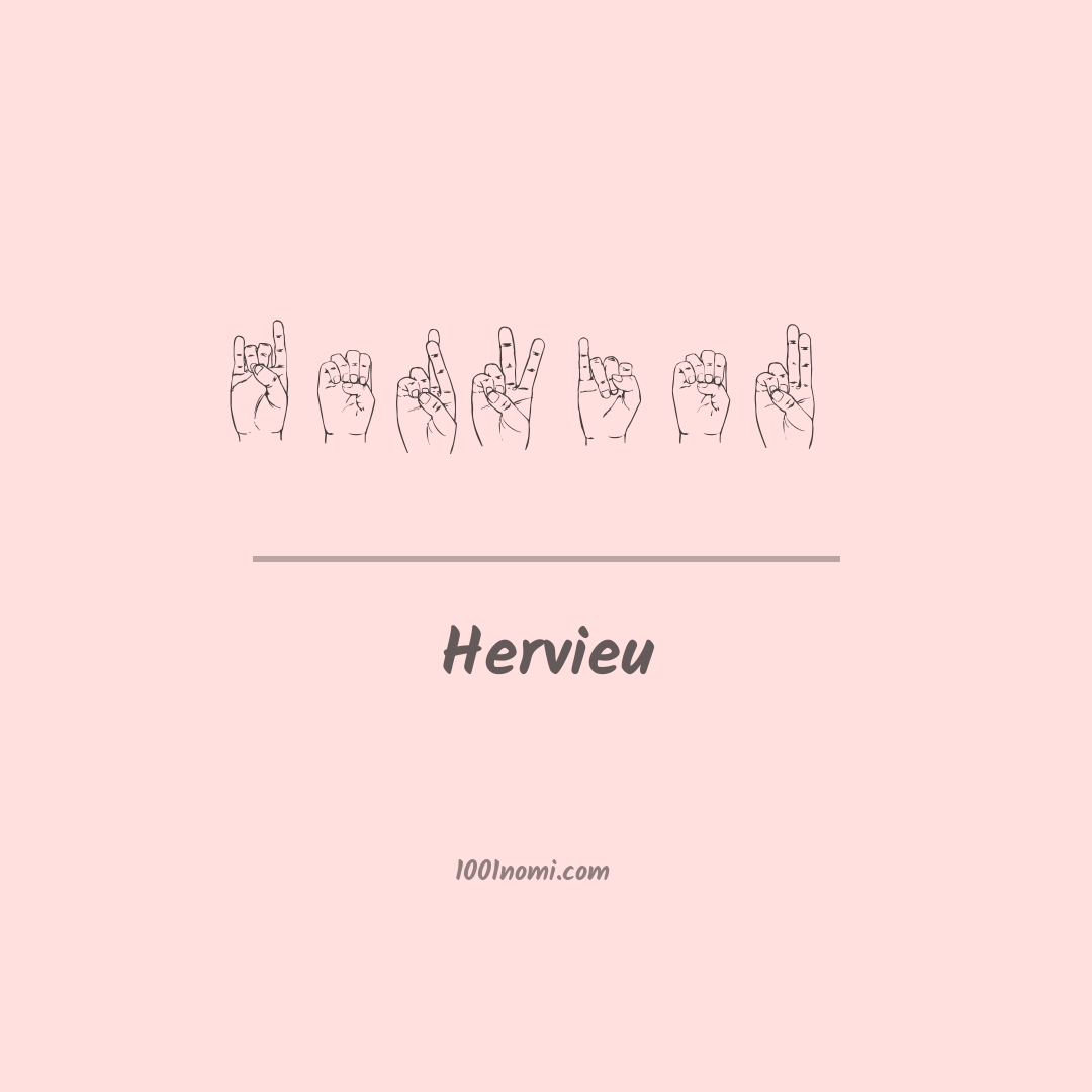 Hervieu nella lingua dei segni