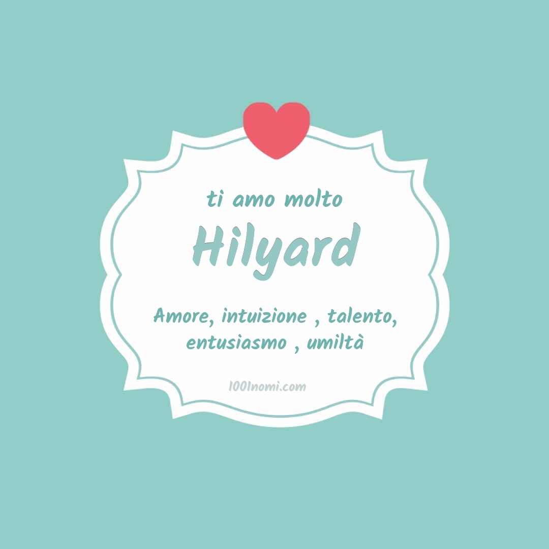 ti amo molto Hilyard Ti amo molto Hilyard