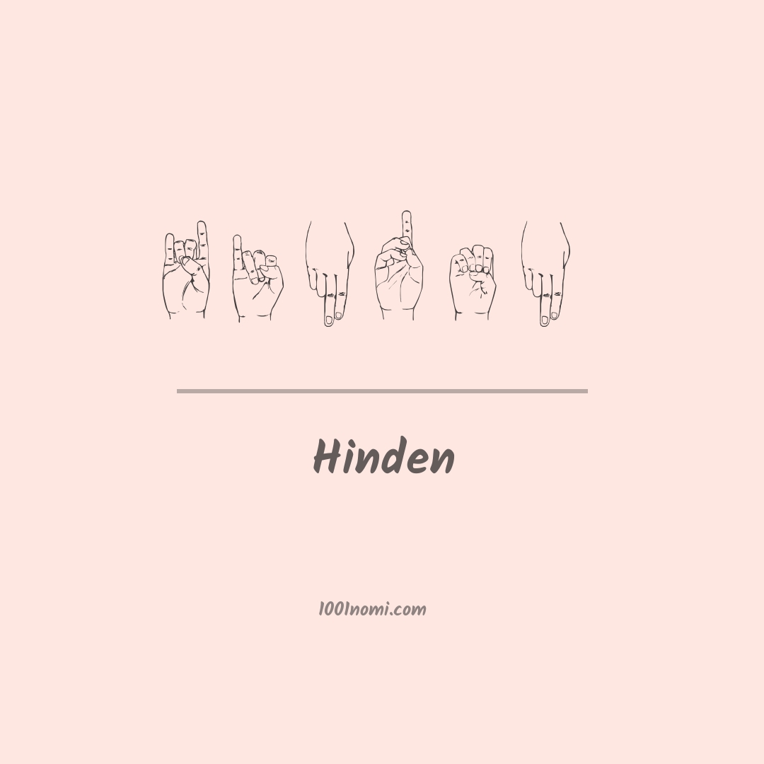 Hinden nella lingua dei segni