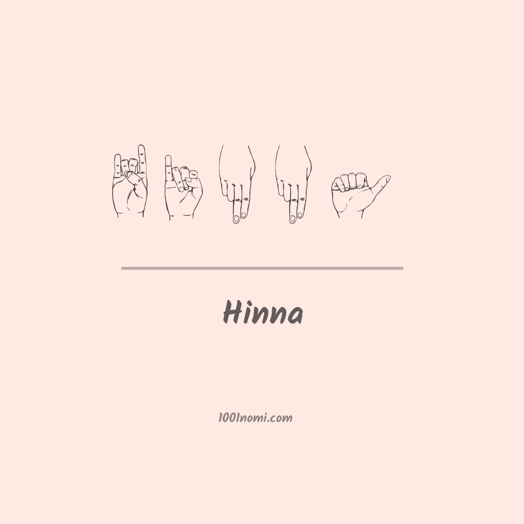 Hinna nella lingua dei segni Hinna nella lingua dei segni
