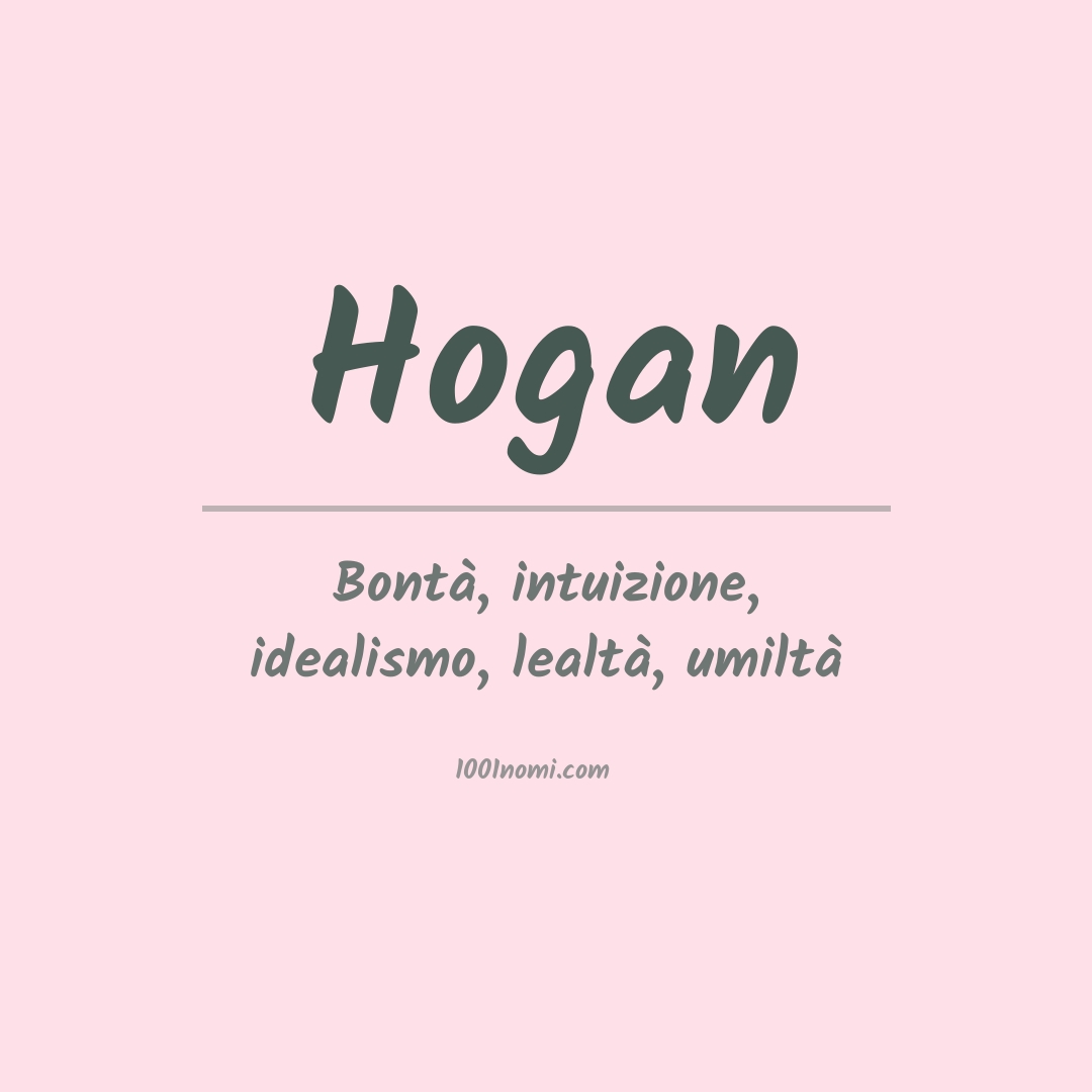 Significato del nome Hogan