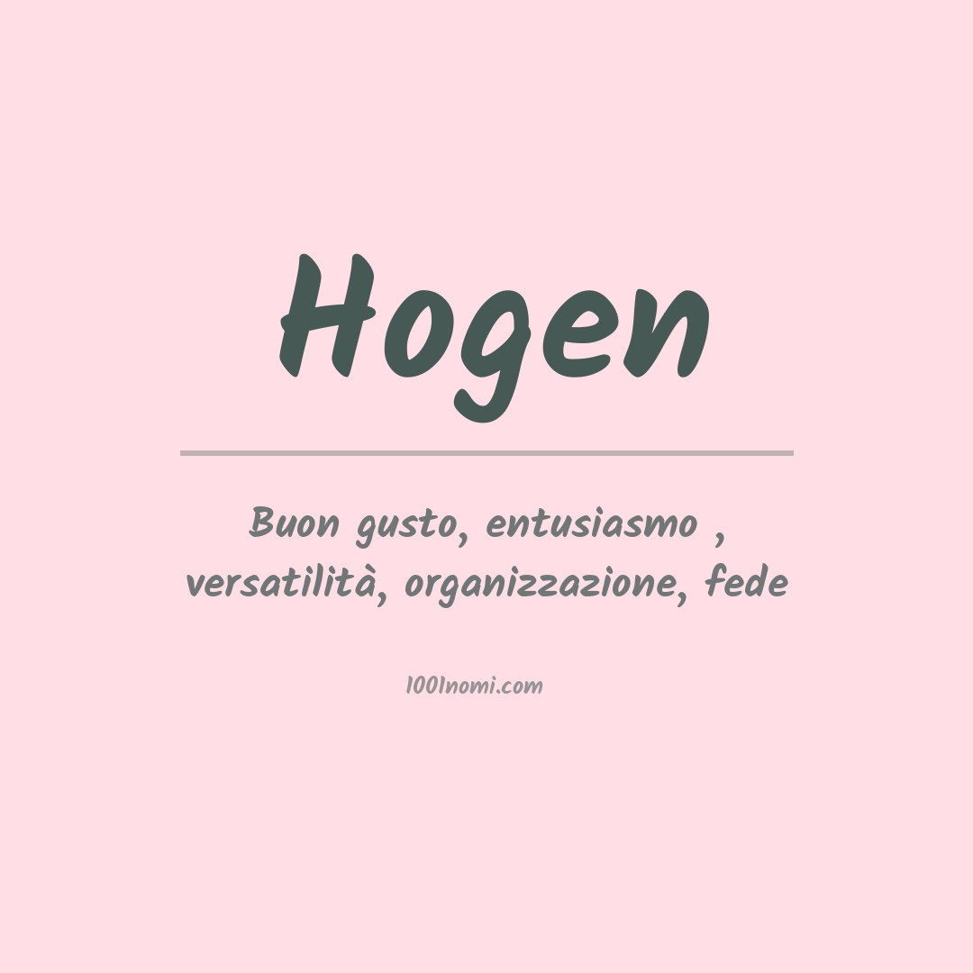 Significato del nome Hogen