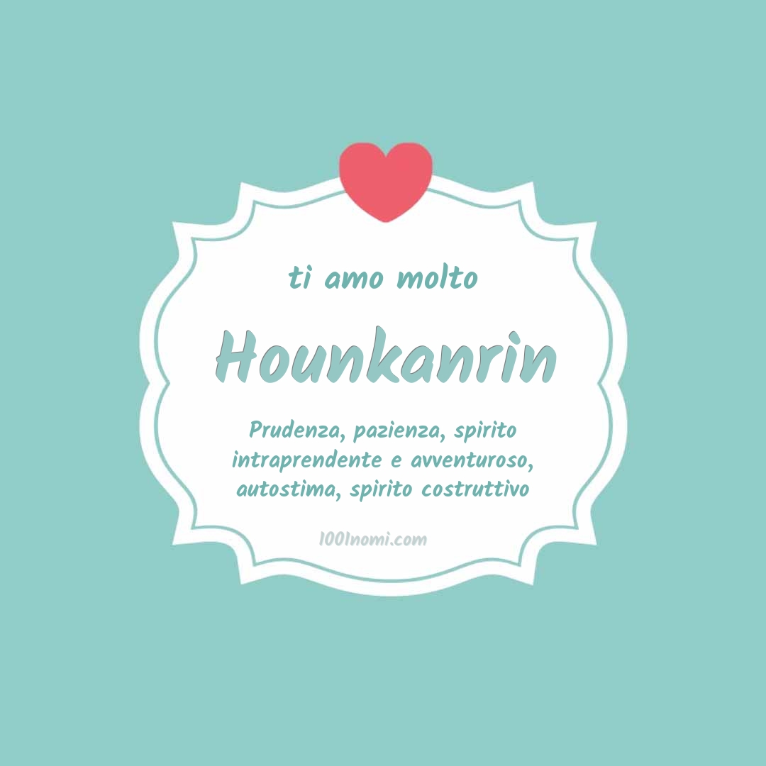 Ti amo molto Hounkanrin Ti amo molto Hounkanrin