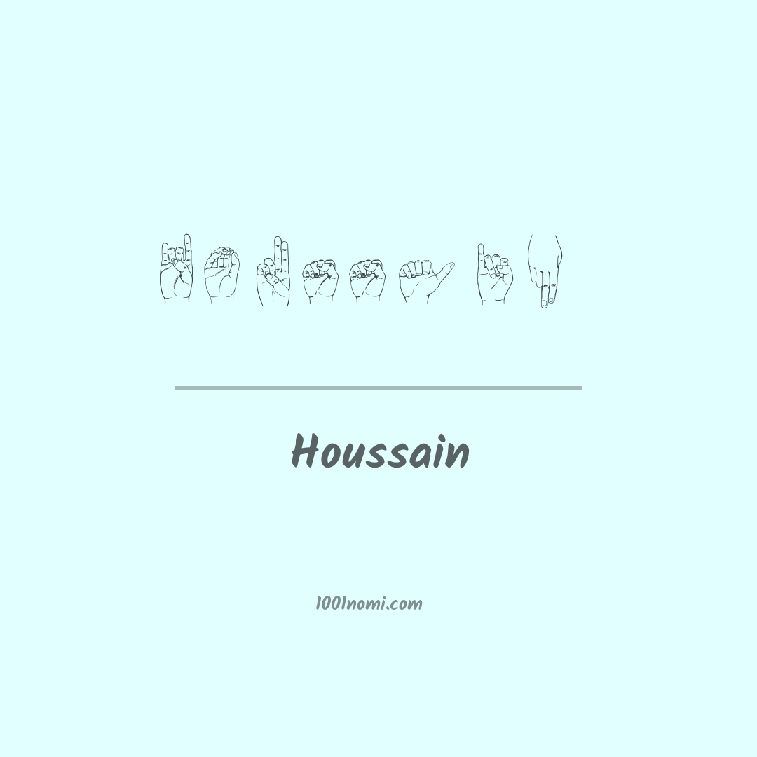 Houssain nella lingua dei segni Houssain nella lingua dei segni