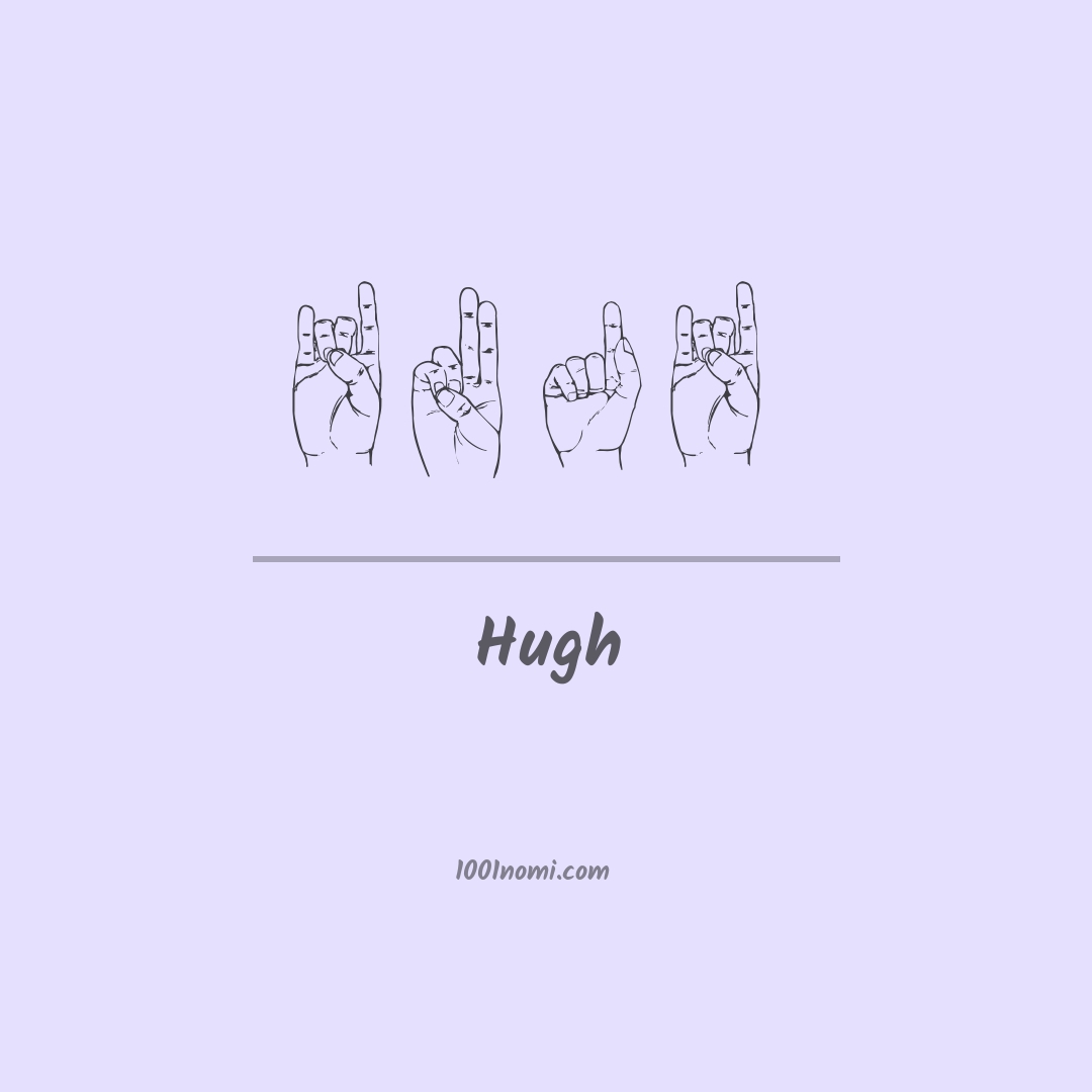Hugh nella lingua dei segni