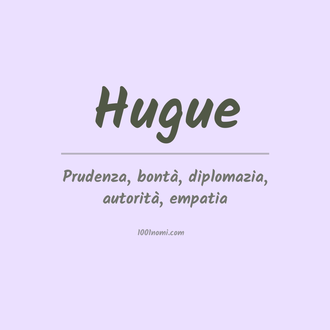 Significato del nome Hugue Significato del nome Hugue
