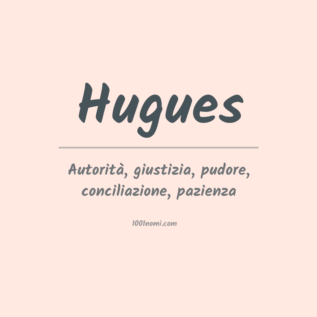 Significato del nome Hugues