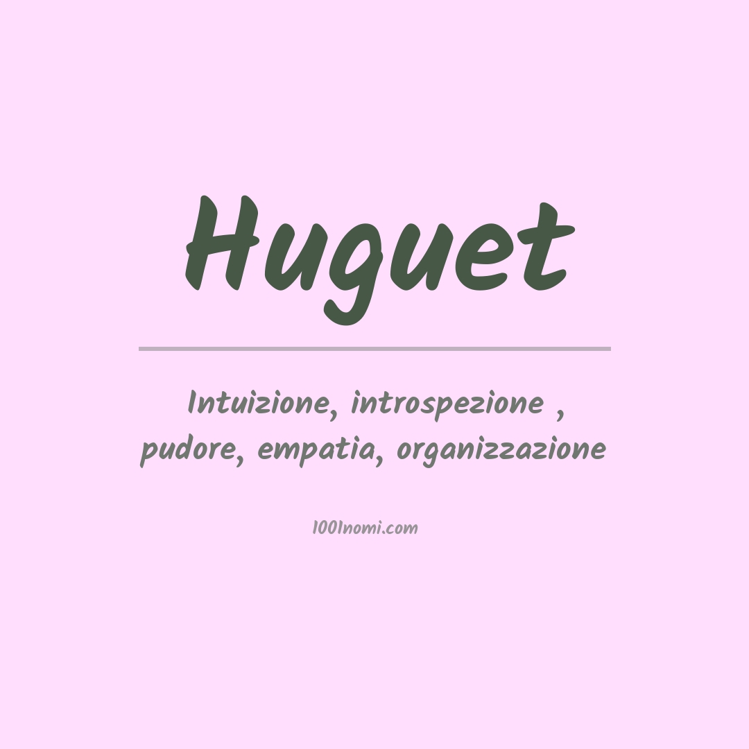 Significato del nome Huguet