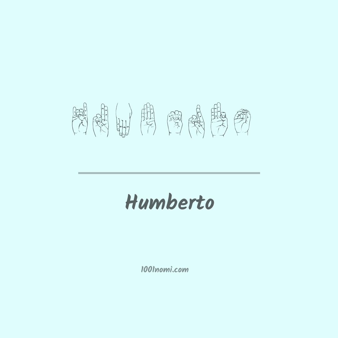 Humberto nella lingua dei segni