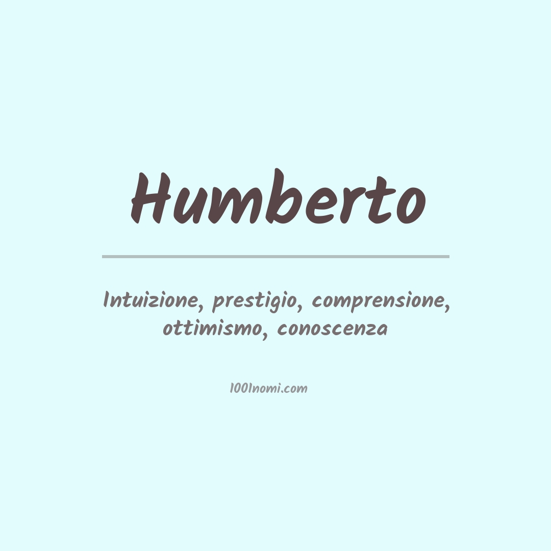Significato del nome Humberto