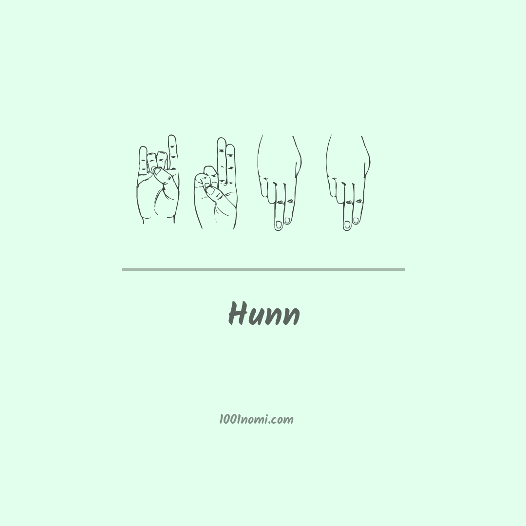 Hunn nella lingua dei segni