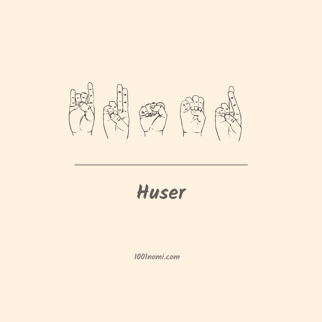 Huser nella lingua dei segni