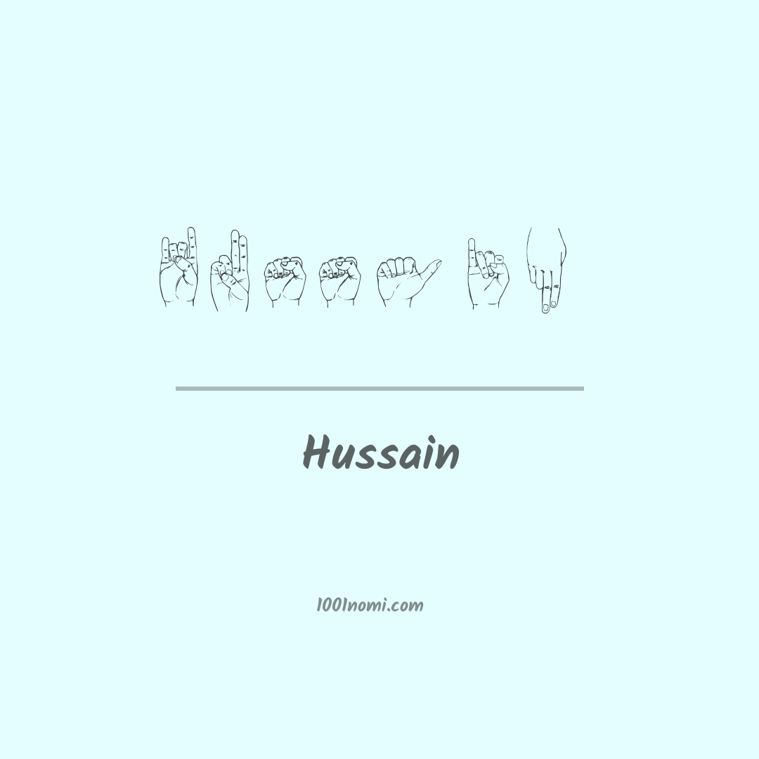 Hussain nella lingua dei segni