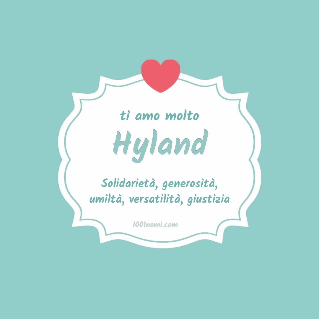 ti amo molto Hyland Ti amo molto Hyland