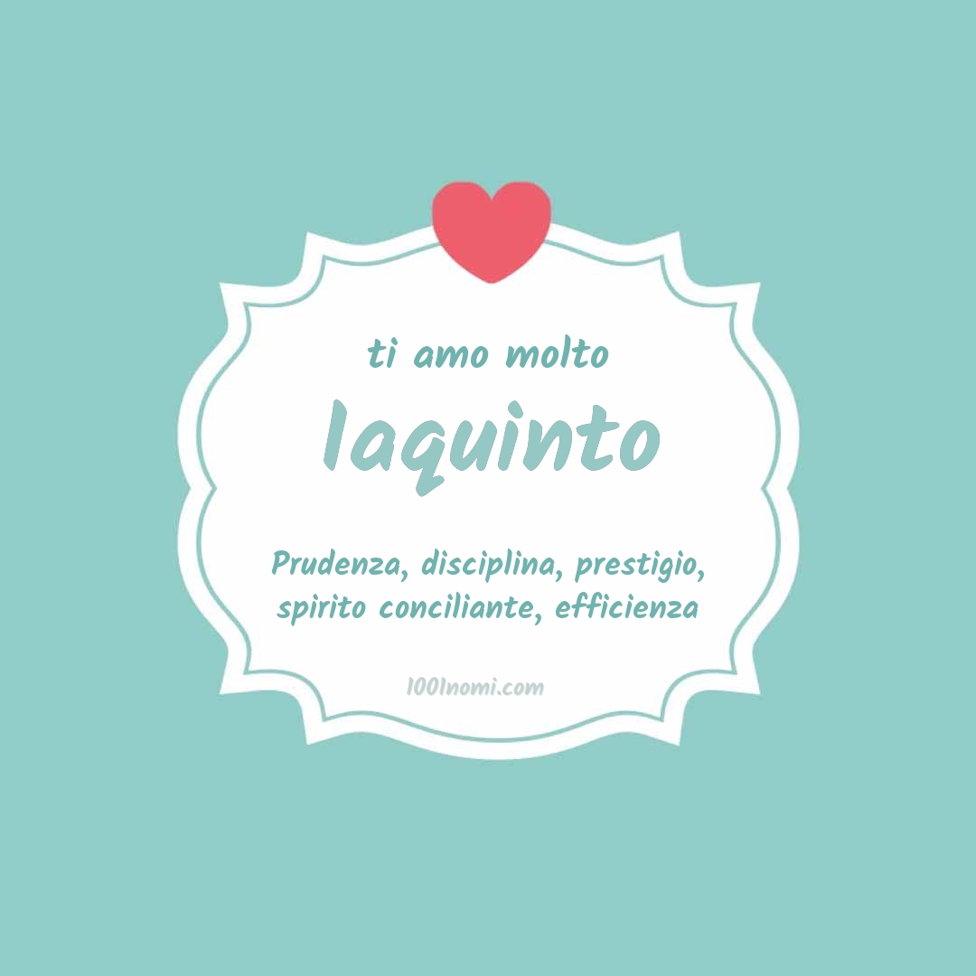 Ti amo molto Iaquinto