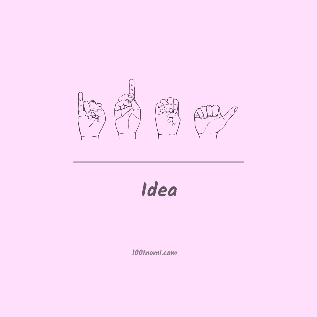 Idea nella lingua dei segni