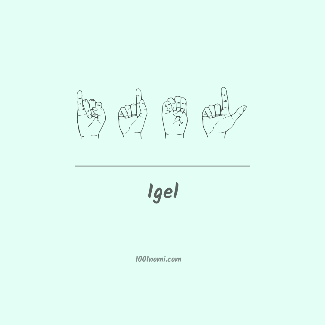 Igel nella lingua dei segni