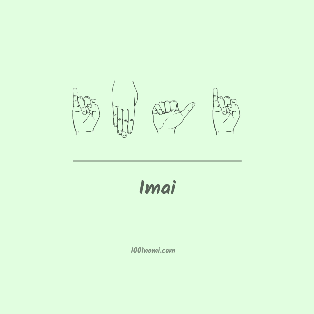 Imai nella lingua dei segni