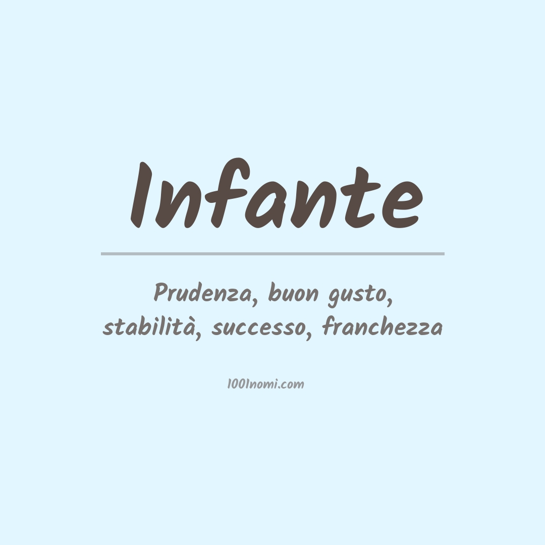 Significato del nome Infante