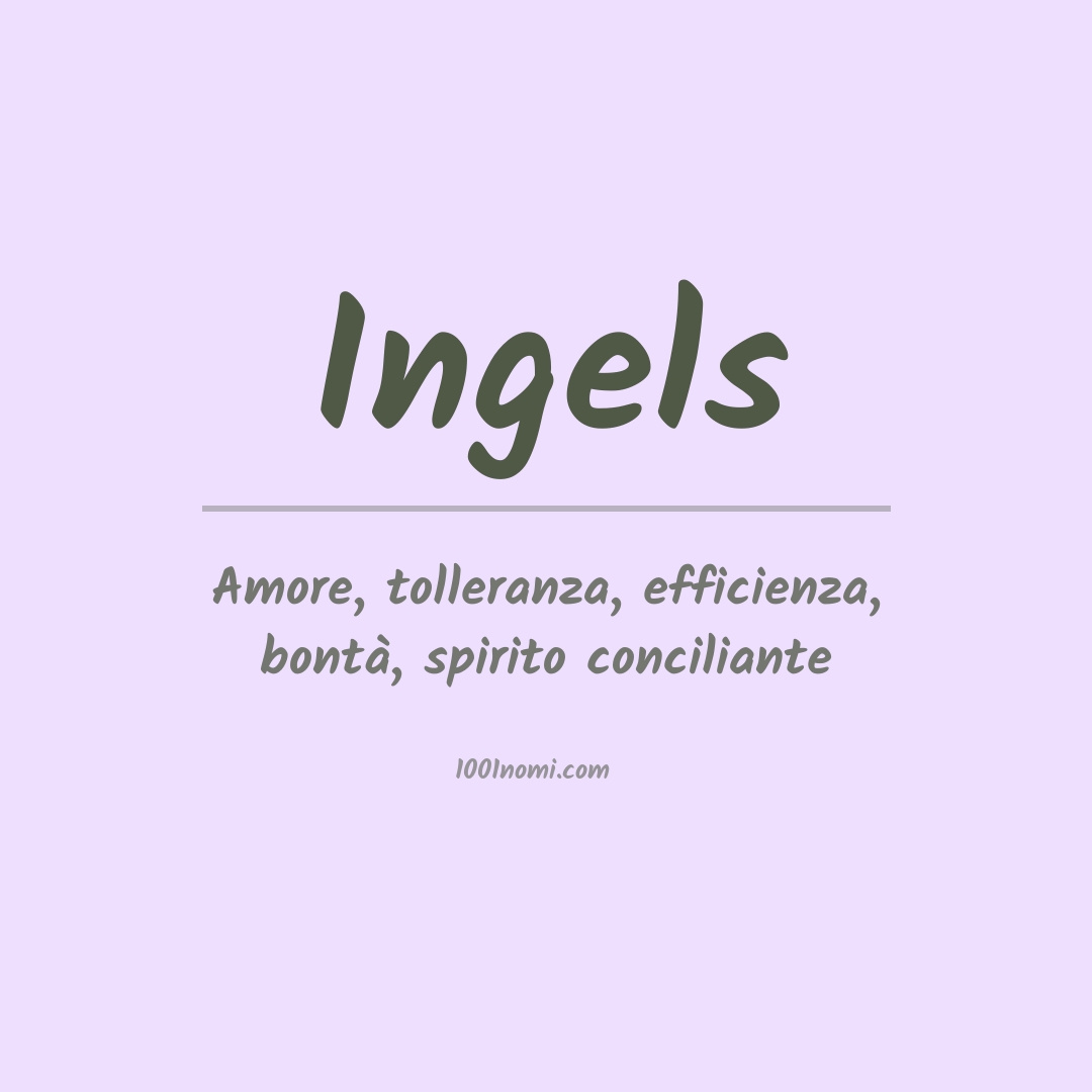 Significato del nome Ingels