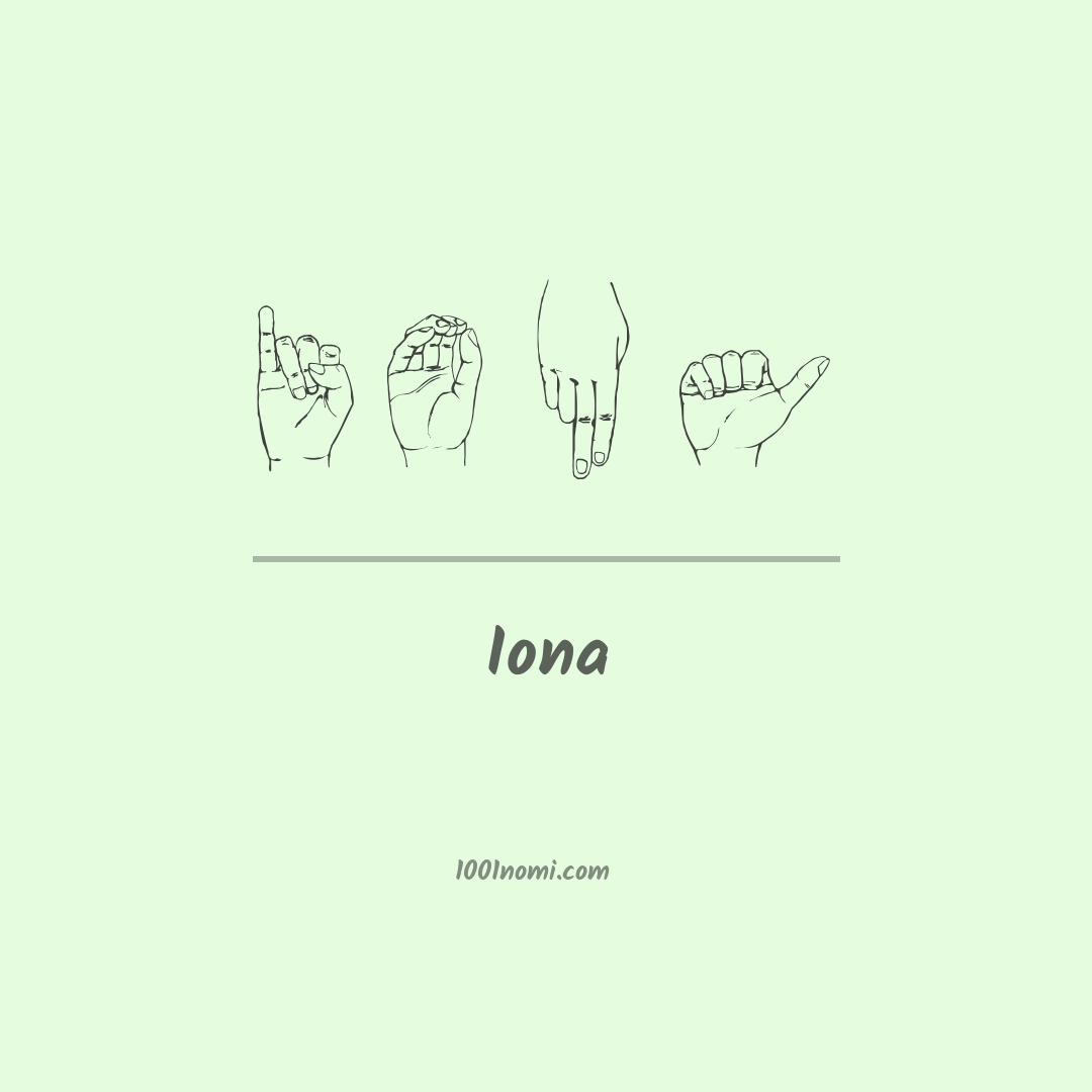 Iona nella lingua dei segni