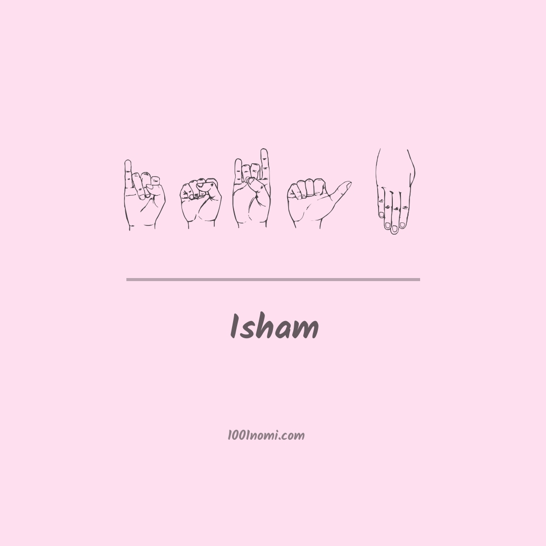 Isham nella lingua dei segni