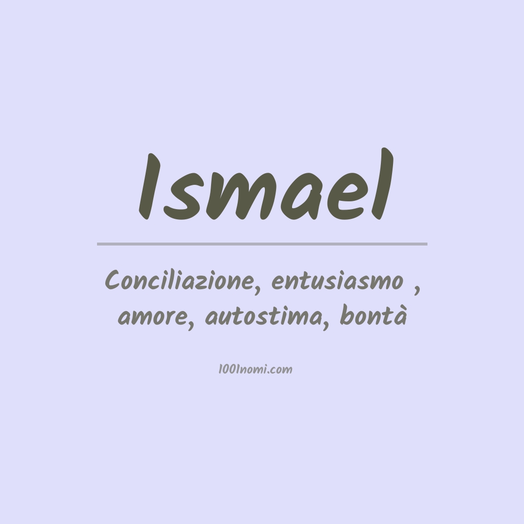 Significato del nome Ismael