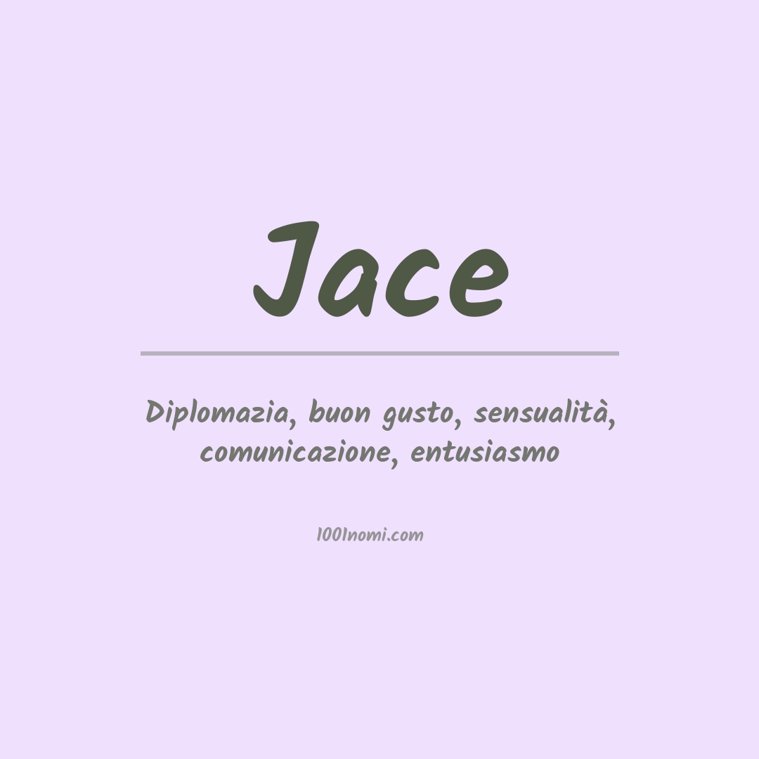 Significato del nome Jace