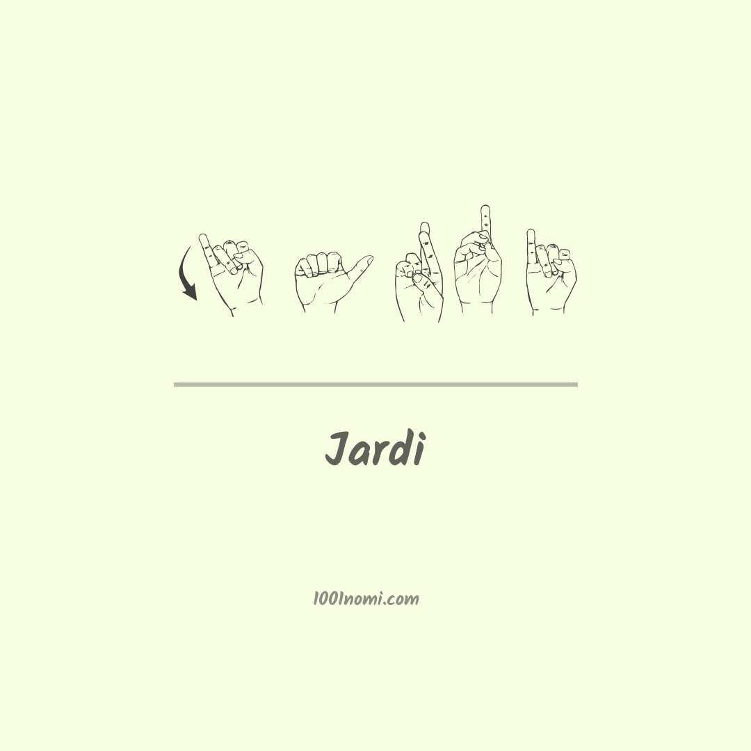 Jardi nella lingua dei segni