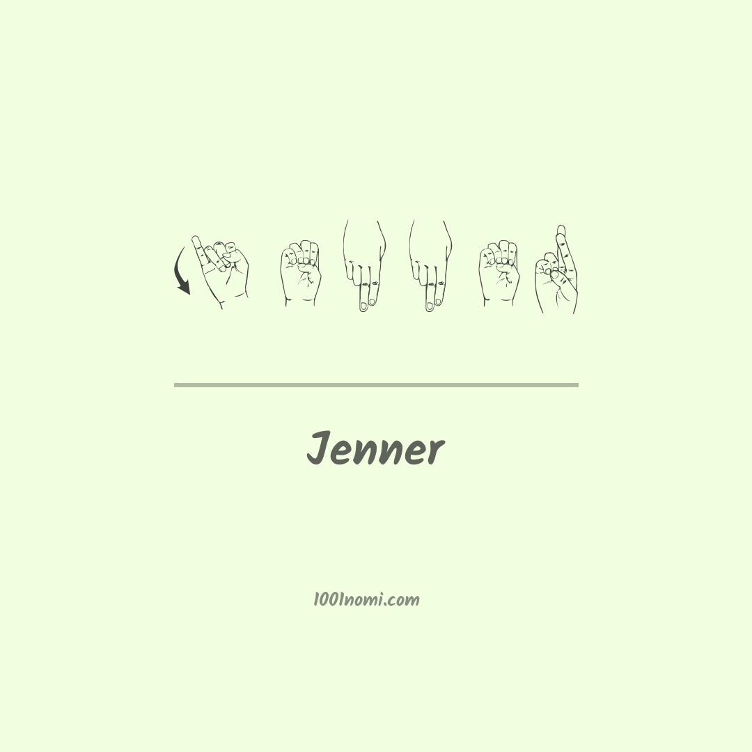 Jenner nella lingua dei segni