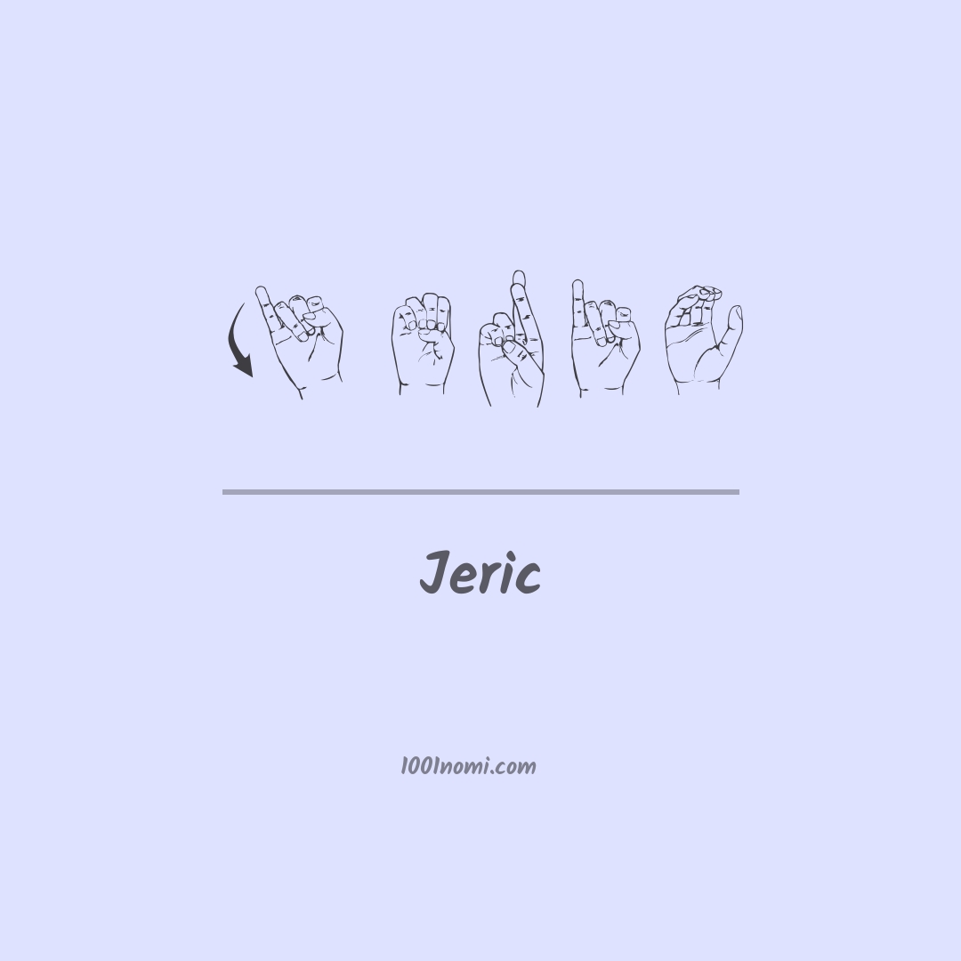 Jeric nella lingua dei segni