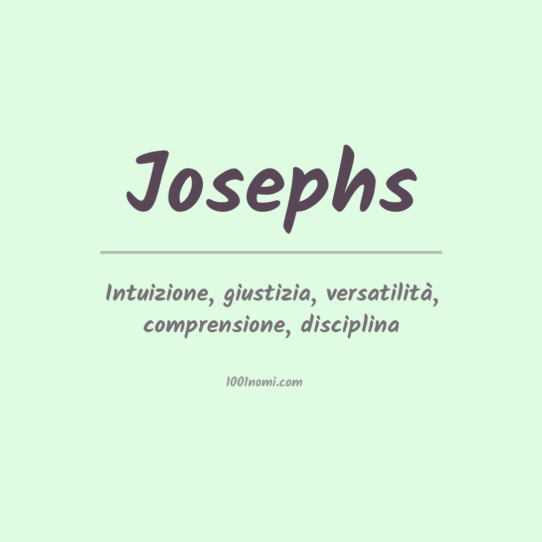 Significato del nome Josephs