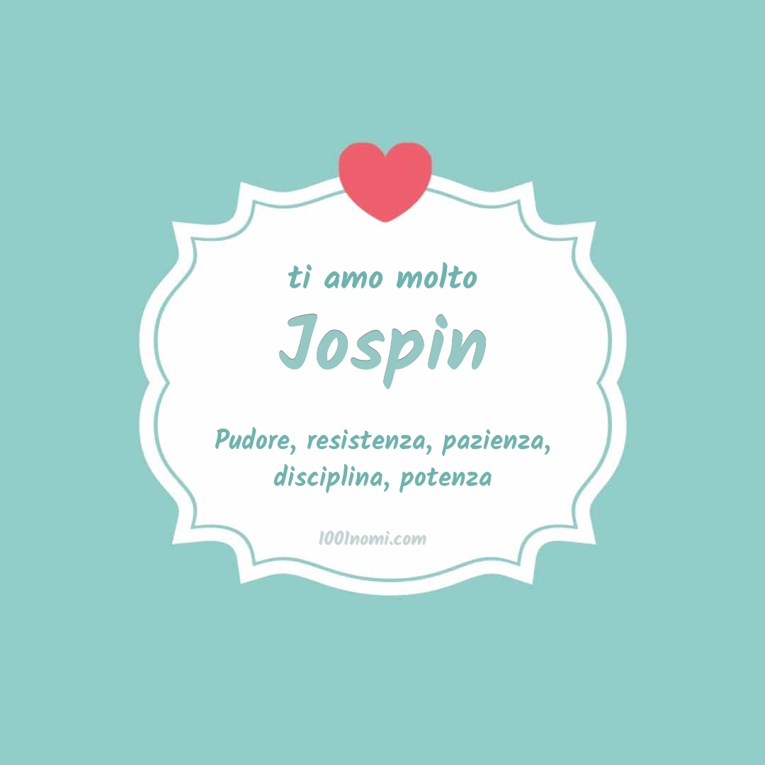 ti amo molto Jospin Ti amo molto Jospin