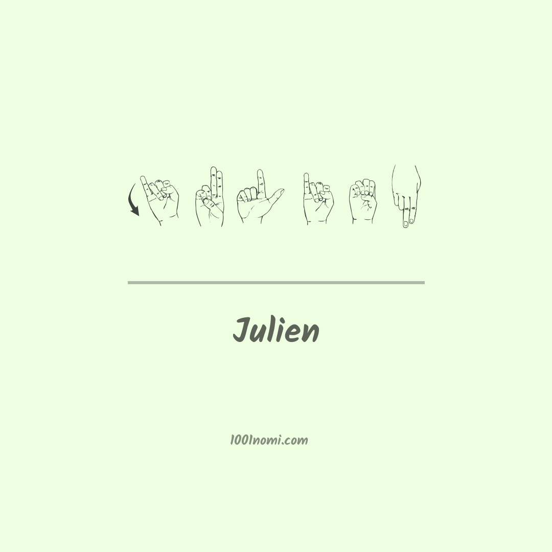 Julien nella lingua dei segni