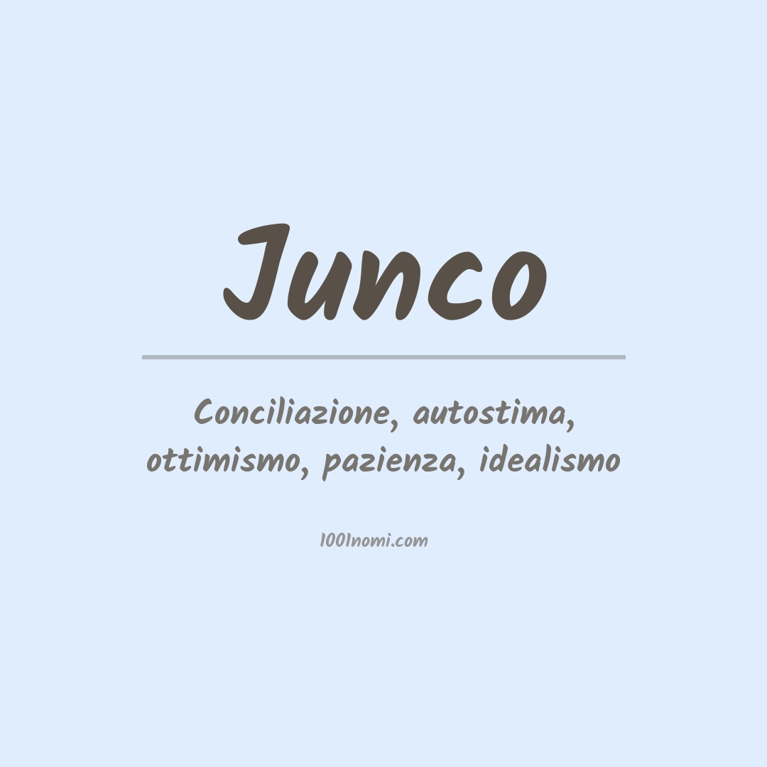 Significato del nome Junco