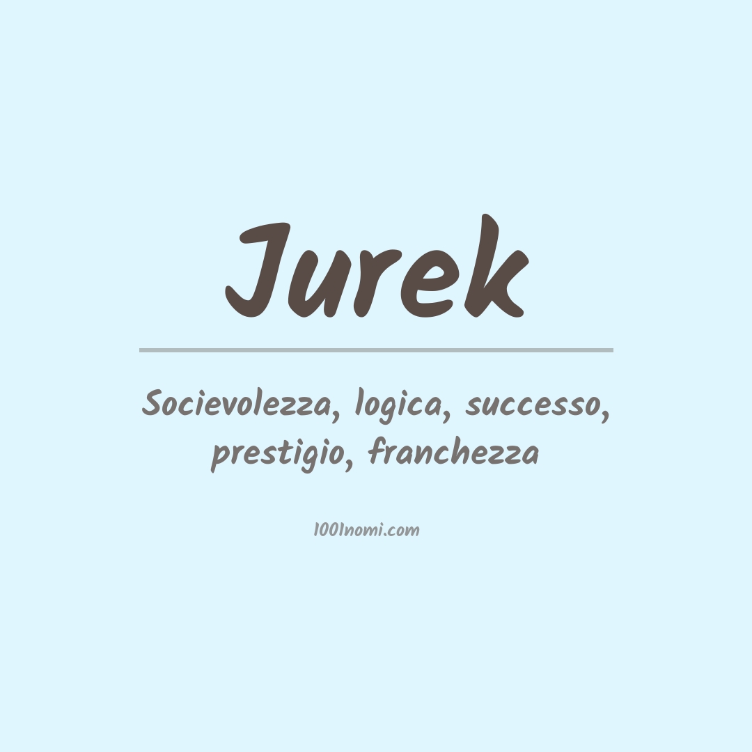 Significato del nome Jurek