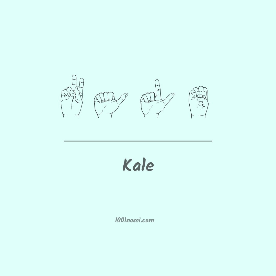 Kale nella lingua dei segni