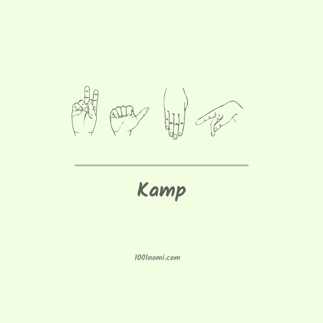 Kamp nella lingua dei segni