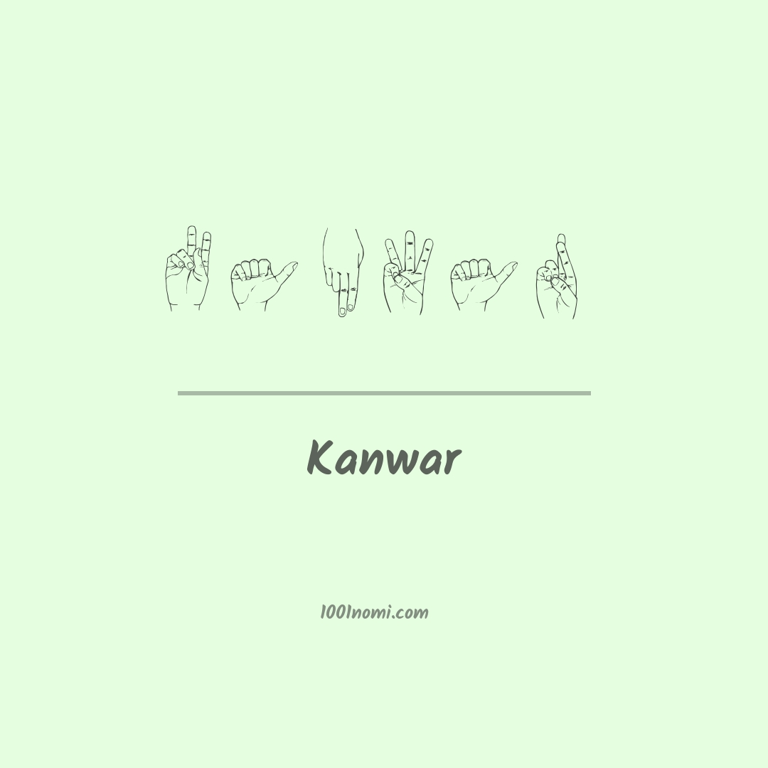 Kanwar nella lingua dei segni