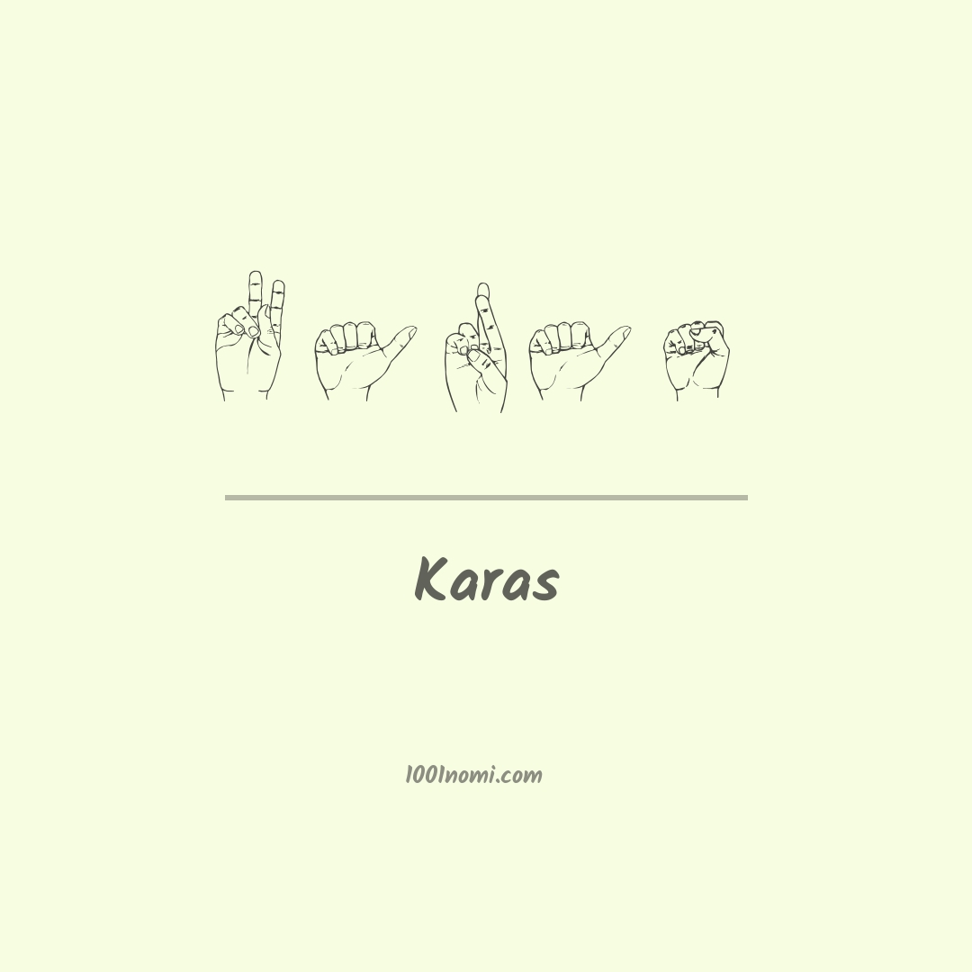 Karas nella lingua dei segni