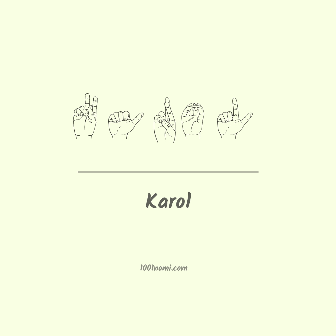 Karol nella lingua dei segni