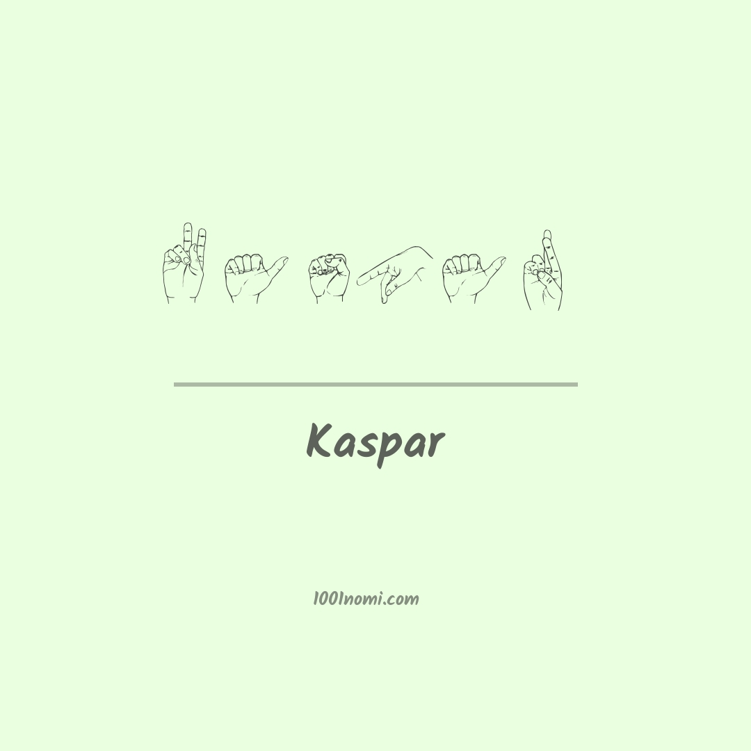 Kaspar nella lingua dei segni