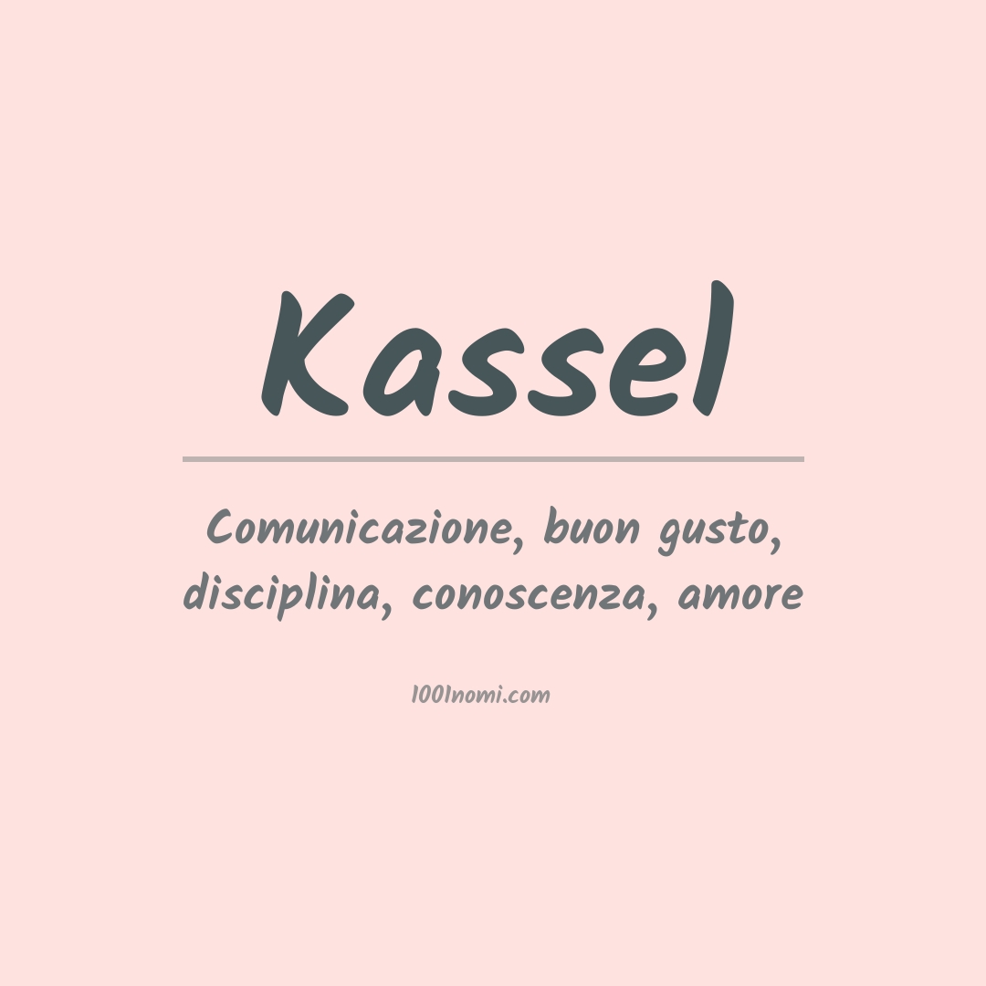 Significato del nome Kassel