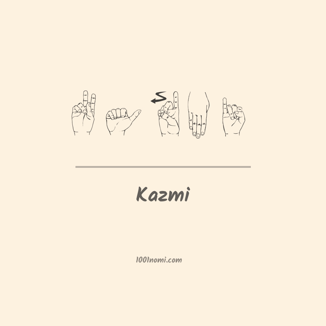 Kazmi nella lingua dei segni